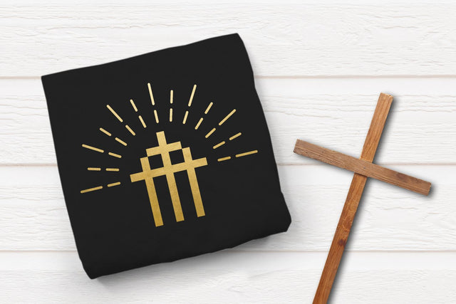 Modern Triple Cross Easter SVG SVG Risa Rocks It 