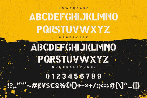 Modest Stencil Sans Font Creatype Studio 