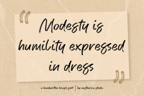 Modesty Font Aestherica Studio 