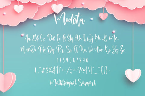 Modista & Free SVG Font Fallen Graphic Studio 