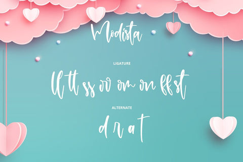 Modista & Free SVG Font Fallen Graphic Studio 