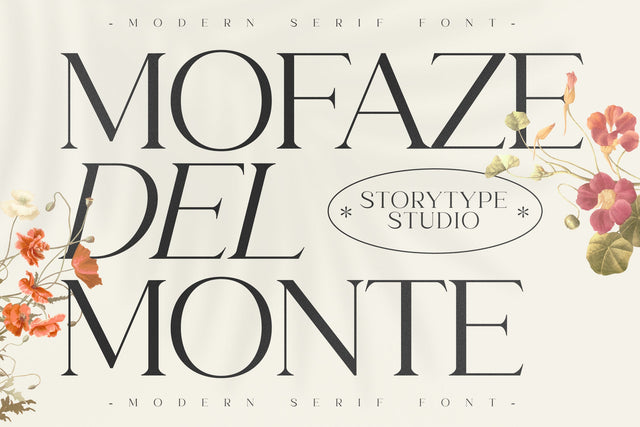 MOFAZE DEL MONTE Typeface Font Storytype Studio 