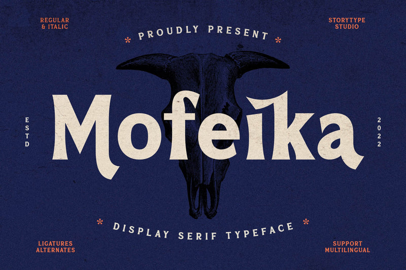 Mofeika Typeface Font Storytype Studio 