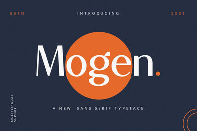 Mogen_a new sans serif typeface Font toni_std 