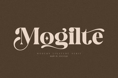 Mogilte Typeface Font Storytype Studio 