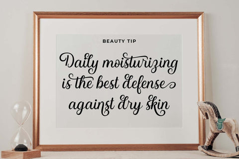 Moisturize Font love script 