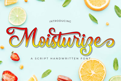Moisturize Font love script 