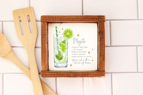 Mojito cocktail recipe sublimation file SVG Design Owl 