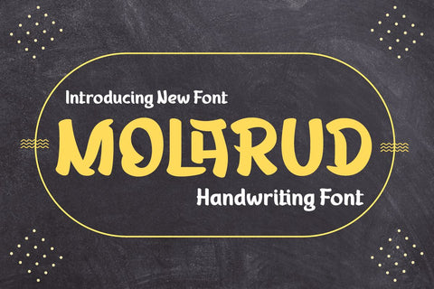 MOLARUD | Handwriting Display Font twinletter 