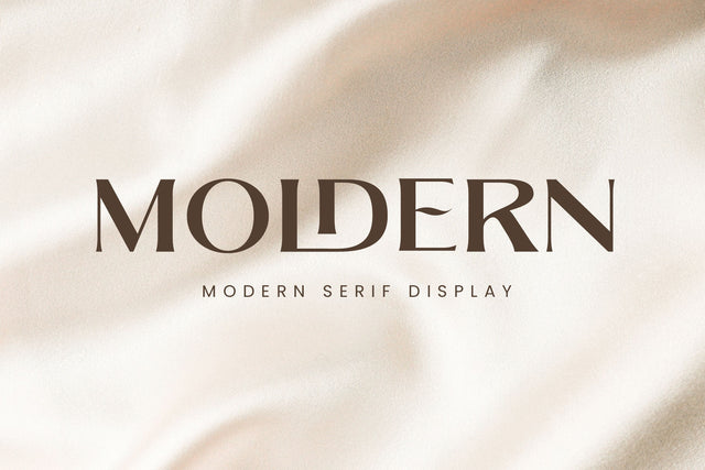 Moldern - Classy Serif Font Arterfak Project 