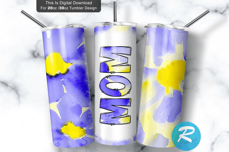 Mom 20 oz / 30 oz Tumbler PNG Sublimation Regulrcrative 