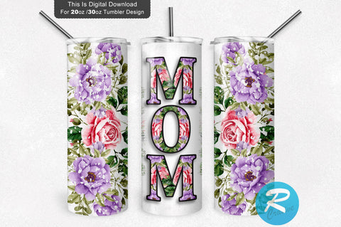 Mom 20 oz / 30 oz Tumbler PNG Sublimation Regulrcrative 