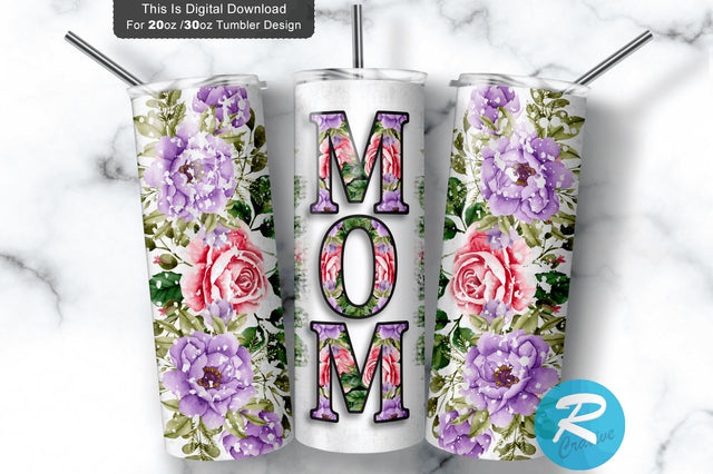 Mom 20 oz / 30 oz Tumbler PNG Sublimation Regulrcrative 