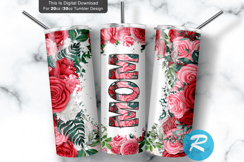 Mom 20 oz / 30 oz Tumbler PNG Sublimation Regulrcrative 