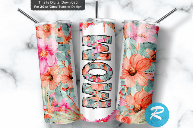 Mom 20 oz / 30 oz Tumbler PNG Sublimation Regulrcrative 
