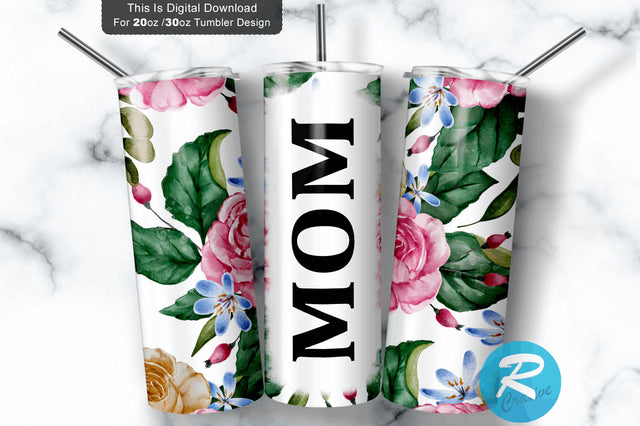 Mom 20 oz / 30 oz Tumbler PNG Sublimation Regulrcrative 