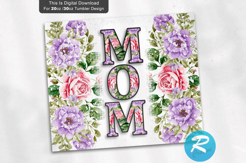 Mom 20 oz / 30 oz Tumbler PNG Sublimation Regulrcrative 