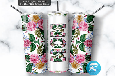 Mom 20 oz / 30 oz Tumbler PNG Sublimation Regulrcrative 