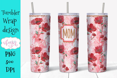 Mom 20oz tumbler sublimation design Sublimation Amorclipart 