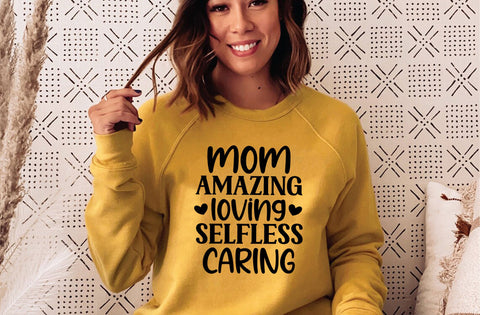Mom amazing loving selfless caring svg, mom svg, mom svg design, mom svg cut file SVG MD mominul islam 