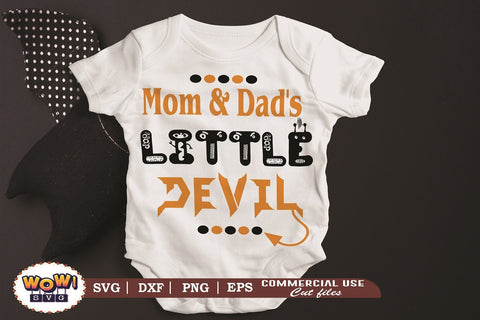 Mom and dad little devil svg, horror svg, Halloween cutting file, 31st october svg, Halloween svg, Halloween cricut files, halloween, DXF SVG Wowsvgstudio 