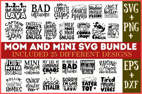 Mom And Mini SVG Bundle SVG Designangry 