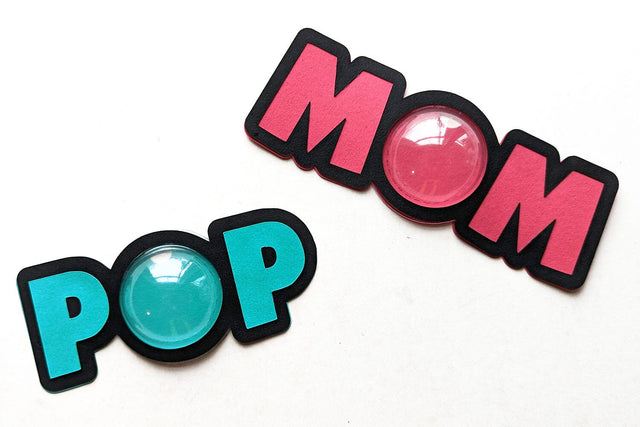 Mom and Pop Candy Dome Holder SVG Duo 3D Paper Risa Rocks It 