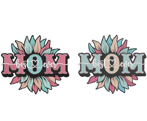 Mom and sunflower embroidery design for Mother's Day. Embroidery/Applique DESIGNS ArtEMByNatalia 