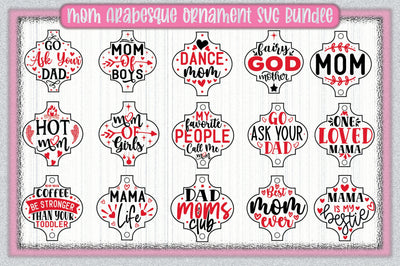 Mom Arabesque Ornament SVG Bundle SVG Creativeart88 