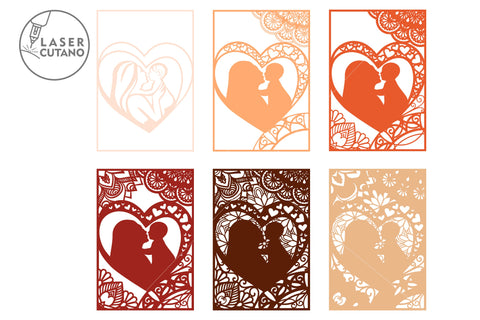 MOM BABY Cut Files Mother's Day Multilayer Laser Cut Files, Mandala, SVG, 3D Designs SVG LaserCutano 