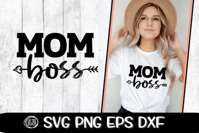 MOM BOSS ARROW SVG - Mom Svg - Mother's Day SVG PNG EPS DXF SVG On the Beach Boutique 