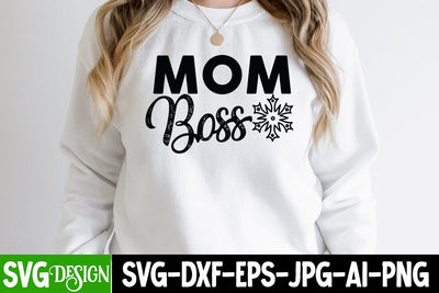 Mom Boss SVG Cut File SVG BlackCatsMedia 