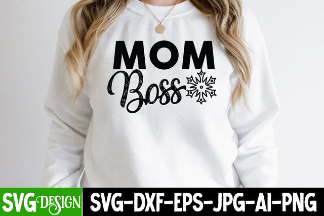 Mom Boss SVG Cut File SVG BlackCatsMedia 