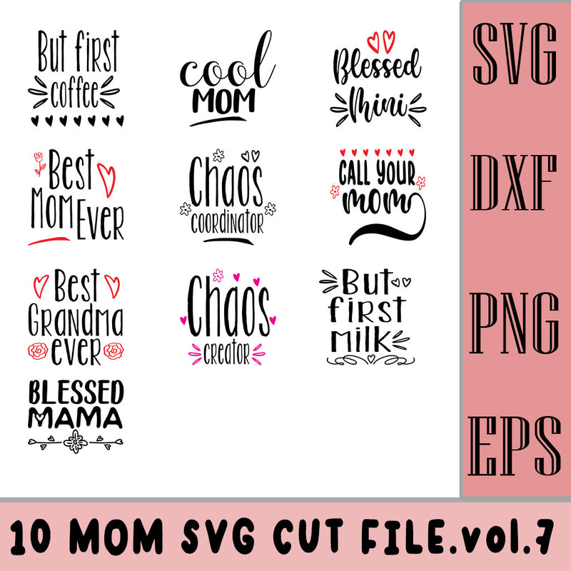 Mom Bundle Inculcated 10 Design SVG SVG Studio 
