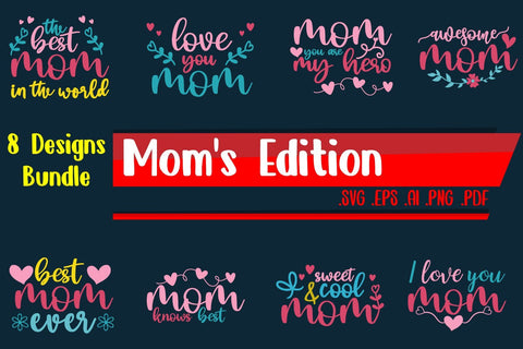 Mom Bundle - svg eps ai png pdf SVG zafrans studio 