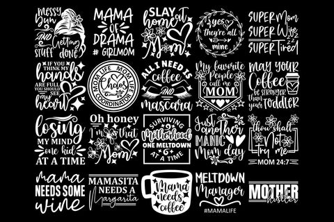 Mom Bundle SVG, Funny Mom Svg, Mothers Day, Cricut SVG TonisArtStudio 