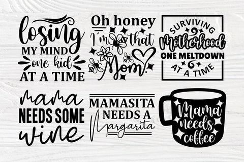 Mom Bundle SVG, Funny Mom Svg, Mothers Day, Cricut SVG TonisArtStudio 