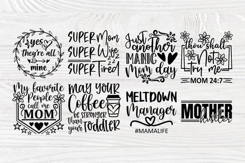 Mom Bundle SVG, Funny Mom Svg, Mothers Day, Cricut SVG TonisArtStudio 