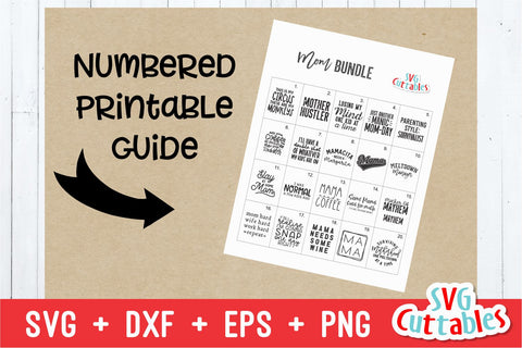Mom Bundle svg - Mom svg Bundle - svg - dxf - eps - png - Funny Mom svg - Mothers Day - Silhouette - Cricut - Digital File SVG Svg Cuttables 