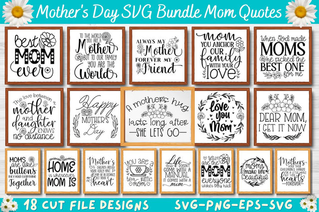 Mom Bundle SVG, Mother's Day SVG SVG DESIGNISTIC 