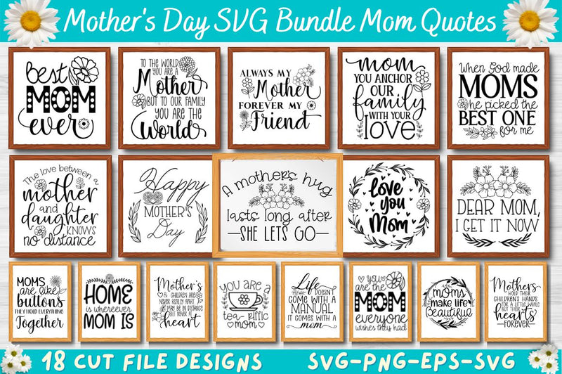 Mom Bundle SVG, Mother's Day SVG SVG DESIGNISTIC 