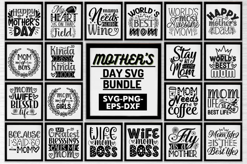 Mom Bundle SVG, Mother's Day SVG SVG DESIGNISTIC 