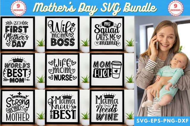Mom Bundle SVG, Mother's Day SVG SVG DESIGNISTIC 