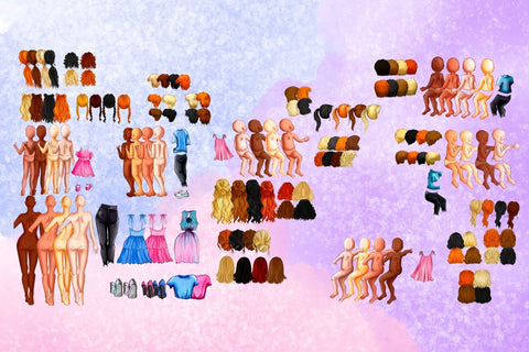 Mom & Children Family Creator Clipart SVG SvgOcean 