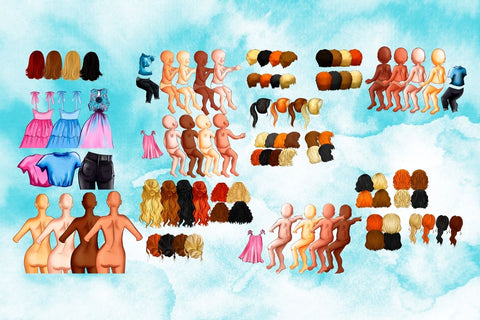 Mom & Children Family Creator Clipart SVG SvgOcean 