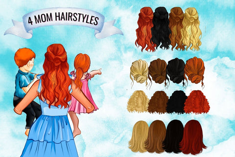 Mom & Children Family Creator Clipart SVG SvgOcean 