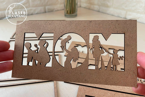 MOM & DAD BUNDLE Cut Files for Mother's Day or Father's Day, Gifts, Multilayer Laser Cut Files, Mandala, Sign SVG, 3D Designs, Mini Design Bundles SVG LaserCutano 