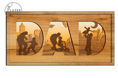 MOM & DAD BUNDLE Cut Files for Mother's Day or Father's Day, Gifts, Multilayer Laser Cut Files, Mandala, Sign SVG, 3D Designs, Mini Design Bundles SVG LaserCutano 