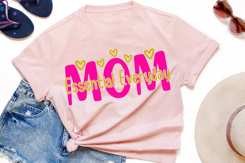 Mom Essential Everyday| Mother's Day SVG Cutting Files. SVG CosmosFineArt 