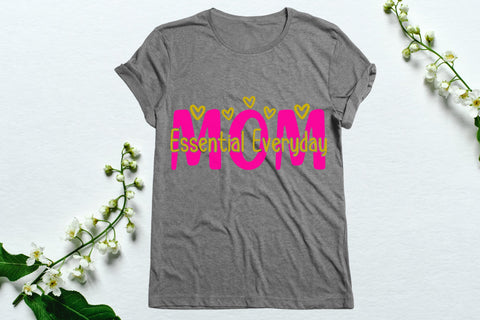 Mom Essential Everyday| Mother's Day SVG Cutting Files. SVG CosmosFineArt 